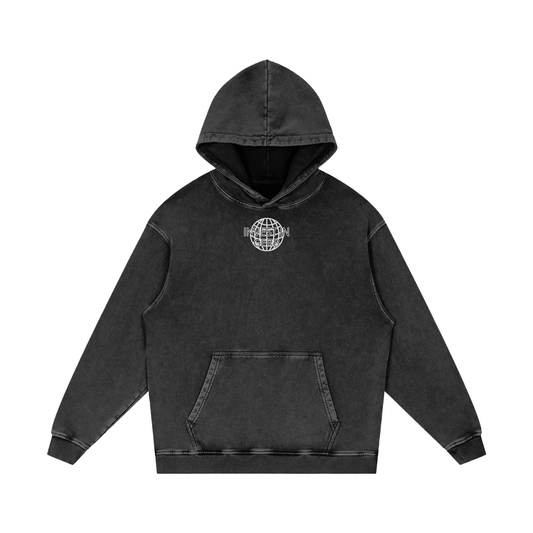 Centered INVG, Acid Wash Oversized